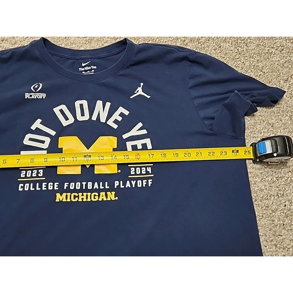 Nike Jordan Michigan Wolverines Not Done Yet College Football Playoff 2024 XXL - Picture 4 of 8